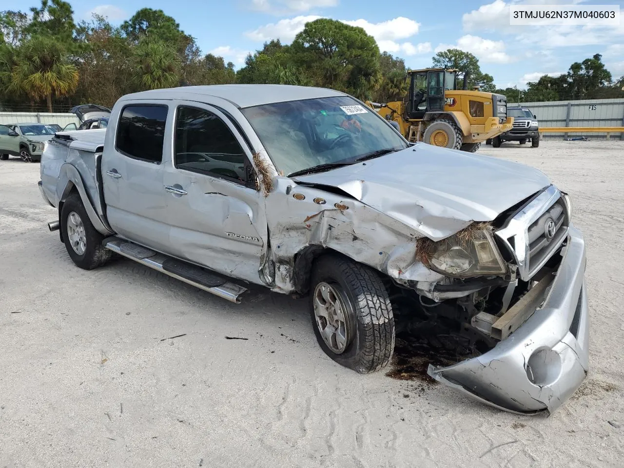 2007 Toyota Tacoma Double Cab Prerunner VIN: 3TMJU62N37M040603 Lot: 75672404