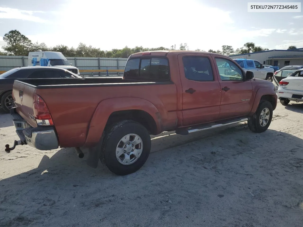 2007 Toyota Tacoma Double Cab Prerunner Long Bed VIN: 5TEKU72N77Z345485 Lot: 76739664