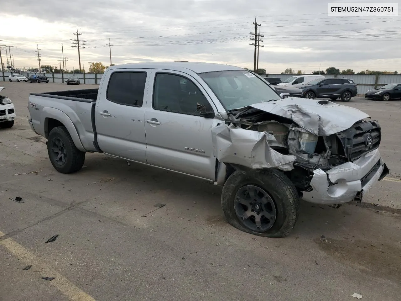 2007 Toyota Tacoma Double Cab Long Bed VIN: 5TEMU52N47Z360751 Lot: 77392854