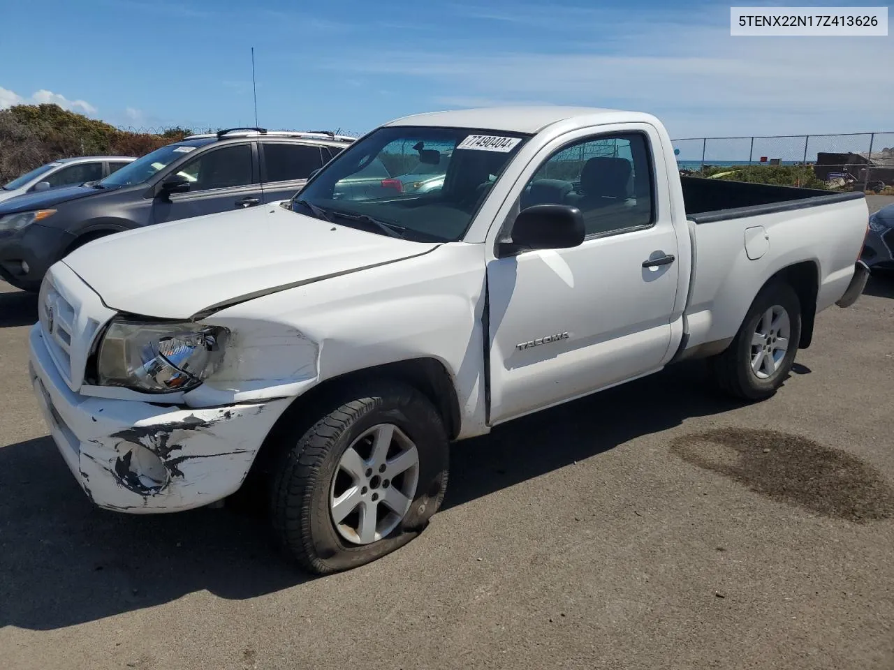 2007 Toyota Tacoma VIN: 5TENX22N17Z413626 Lot: 77490404