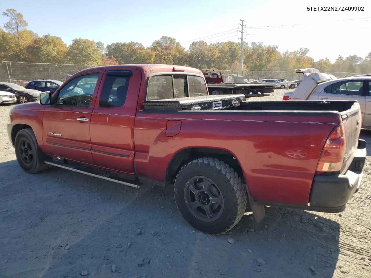 2007 Toyota Tacoma Access Cab VIN: 5TETX22N27Z409902 Lot: 77623034