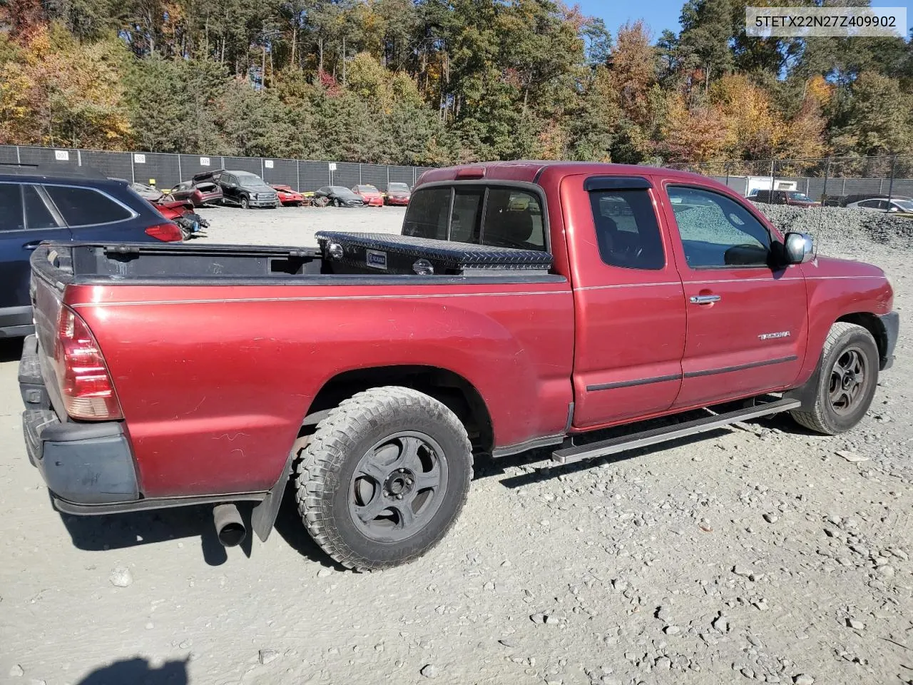 2007 Toyota Tacoma Access Cab VIN: 5TETX22N27Z409902 Lot: 77623034