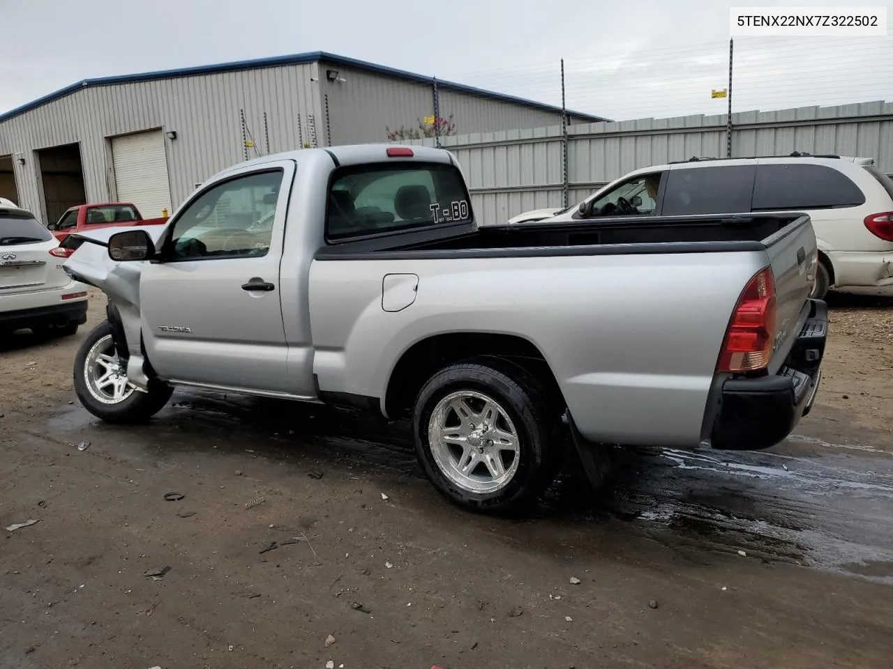 2007 Toyota Tacoma VIN: 5TENX22NX7Z322502 Lot: 77800584