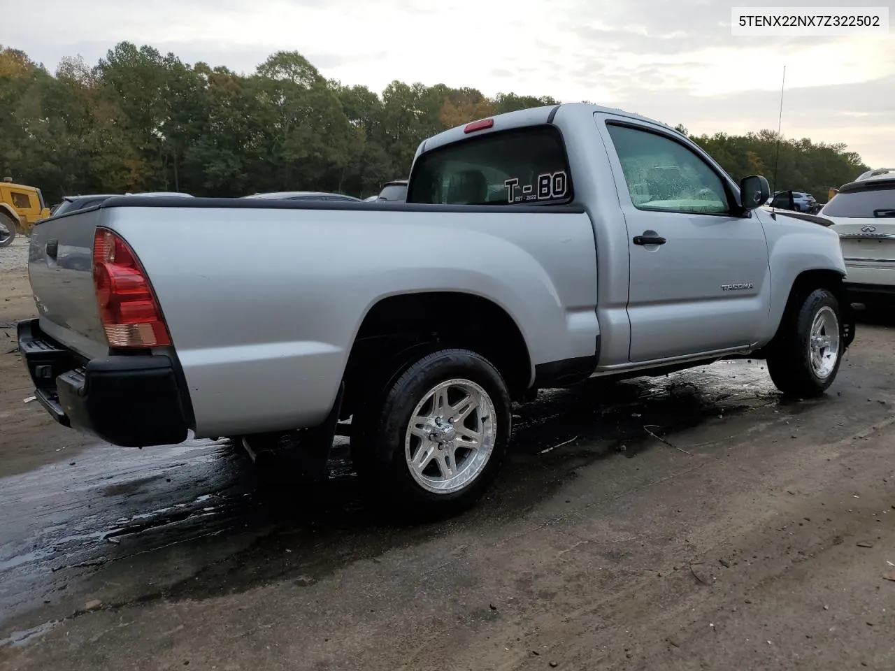 2007 Toyota Tacoma VIN: 5TENX22NX7Z322502 Lot: 77800584