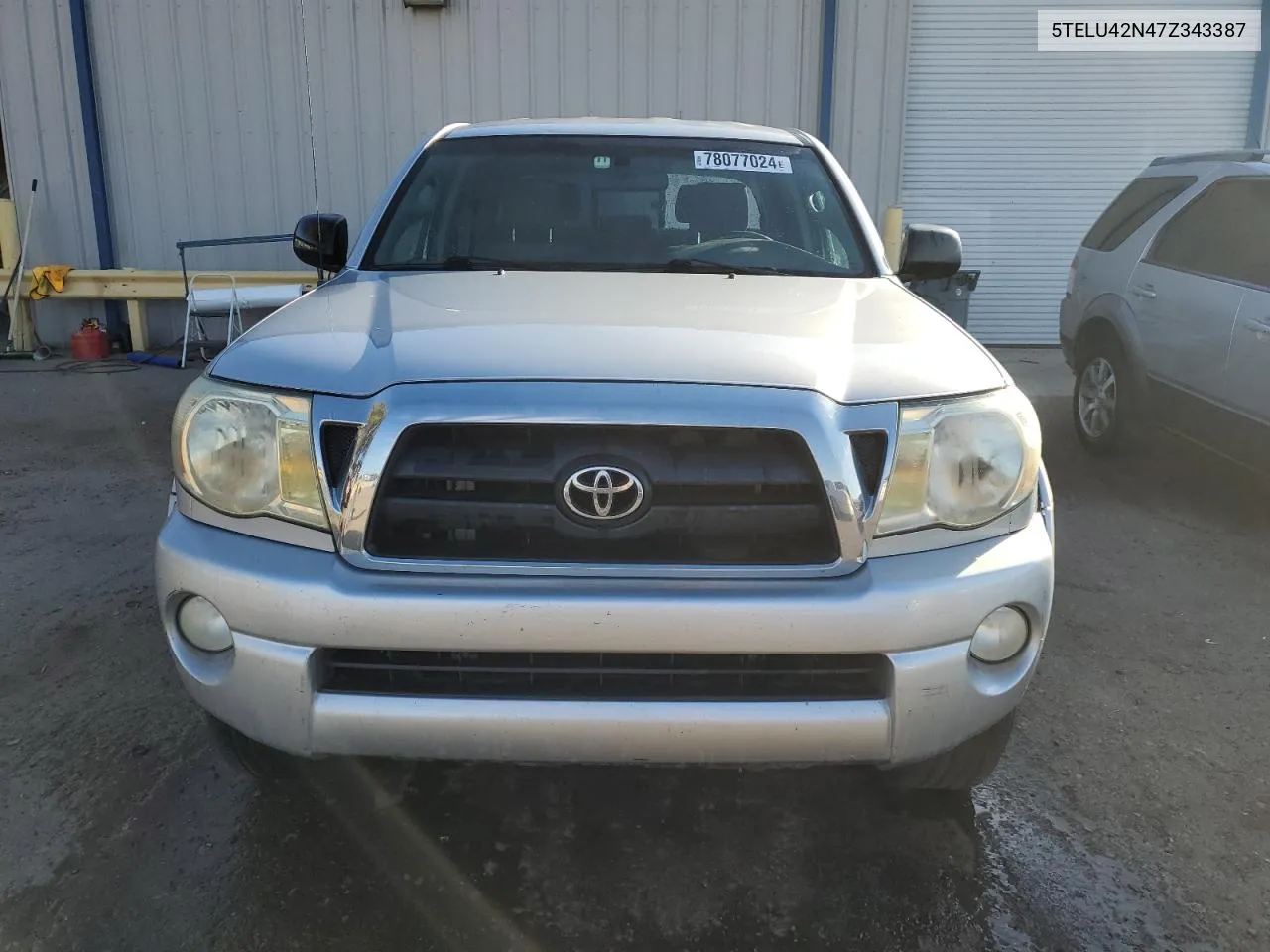 2007 Toyota Tacoma Double Cab VIN: 5TELU42N47Z343387 Lot: 78077024