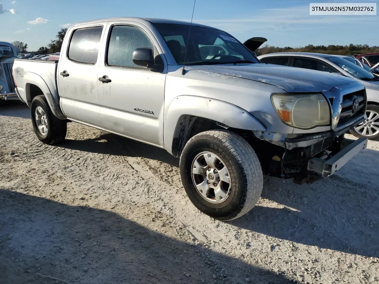 2007 Toyota Tacoma Double Cab Prerunner VIN: 3TMJU62N57M032762 Lot: 78135154