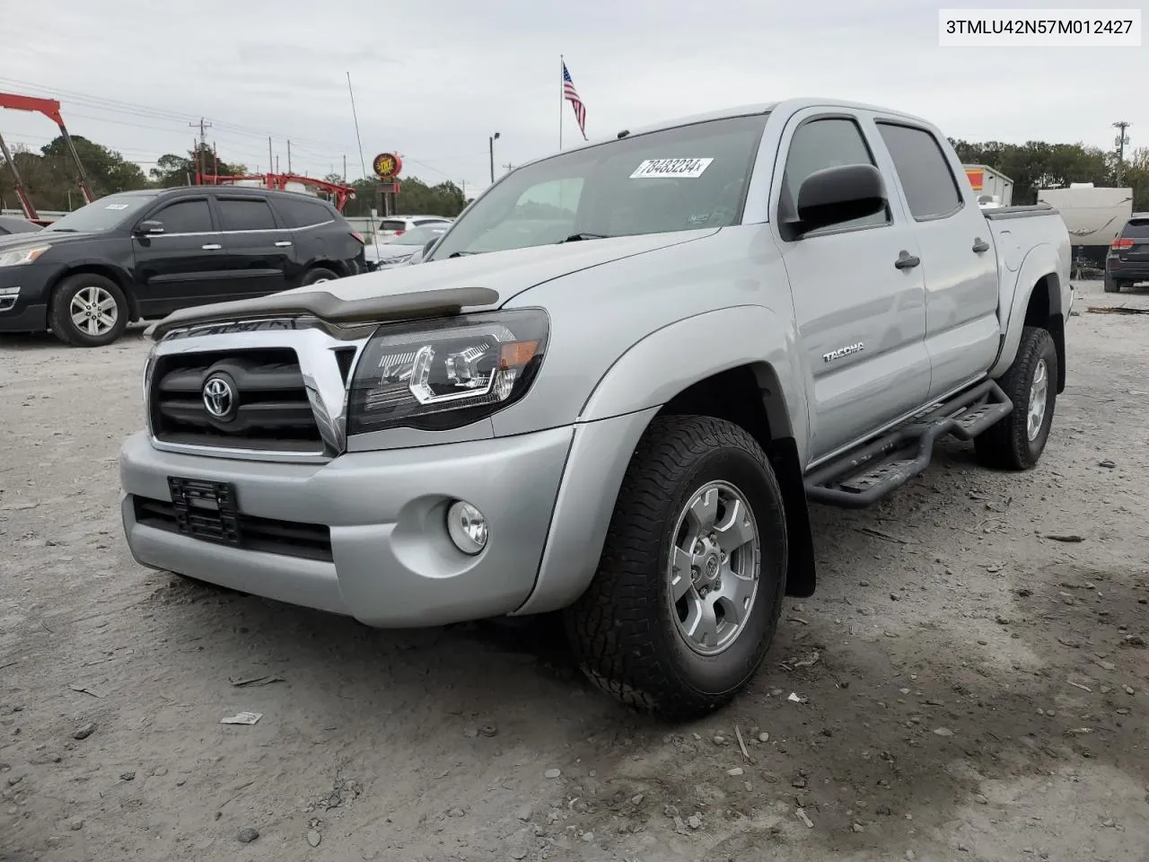 2007 Toyota Tacoma Double Cab VIN: 3TMLU42N57M012427 Lot: 78483234