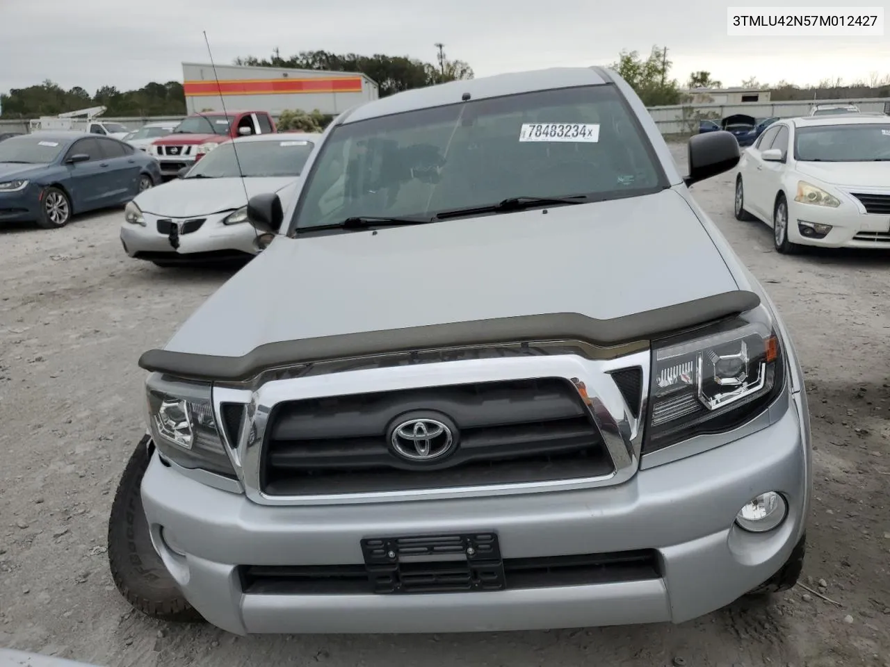 2007 Toyota Tacoma Double Cab VIN: 3TMLU42N57M012427 Lot: 78483234