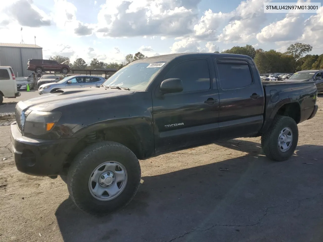 2007 Toyota Tacoma Double Cab VIN: 3TMLU42N97M013001 Lot: 78599584