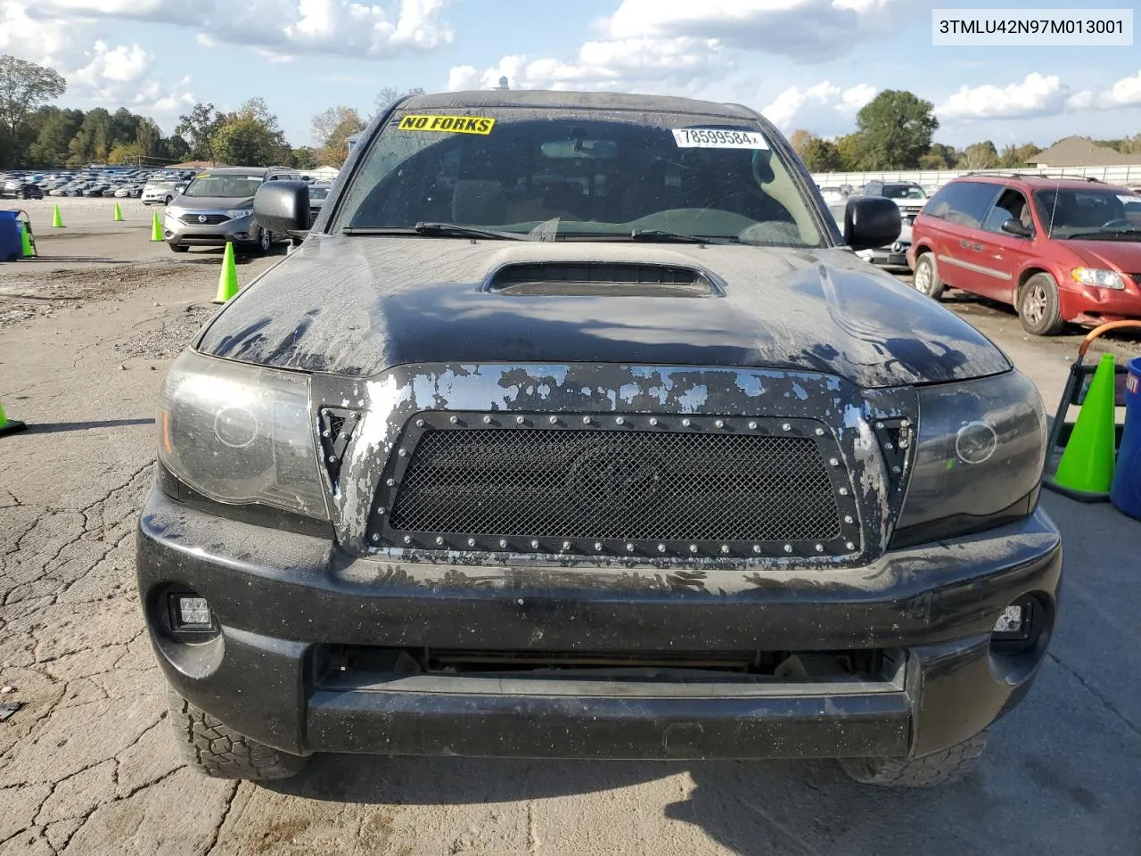 2007 Toyota Tacoma Double Cab VIN: 3TMLU42N97M013001 Lot: 78599584