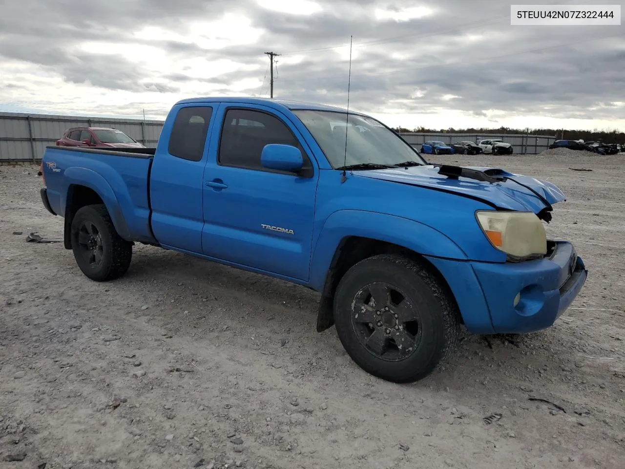 2007 Toyota Tacoma Access Cab VIN: 5TEUU42N07Z322444 Lot: 79015684