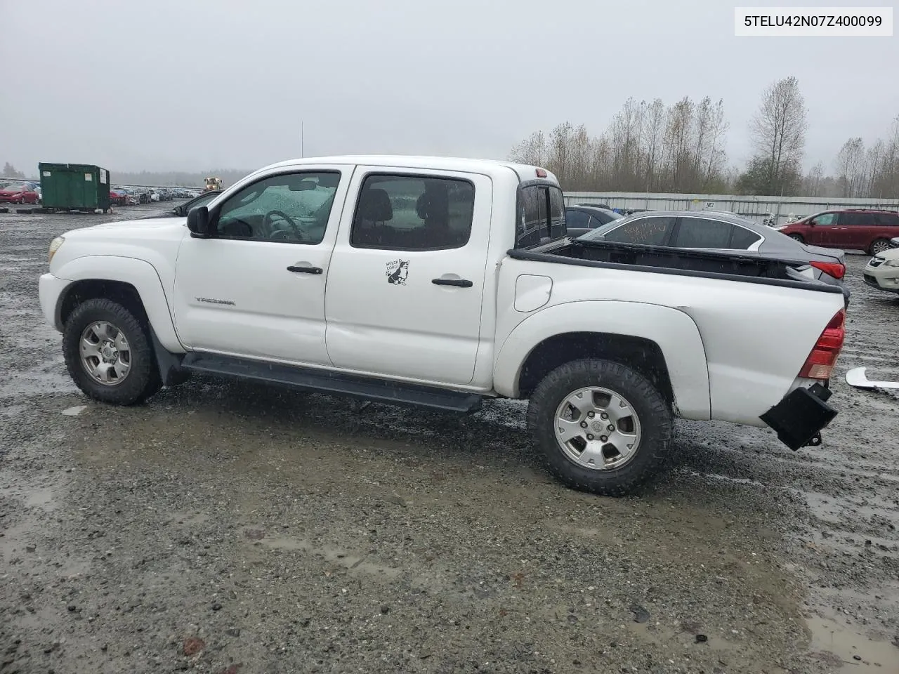 2007 Toyota Tacoma Double Cab VIN: 5TELU42N07Z400099 Lot: 79108144