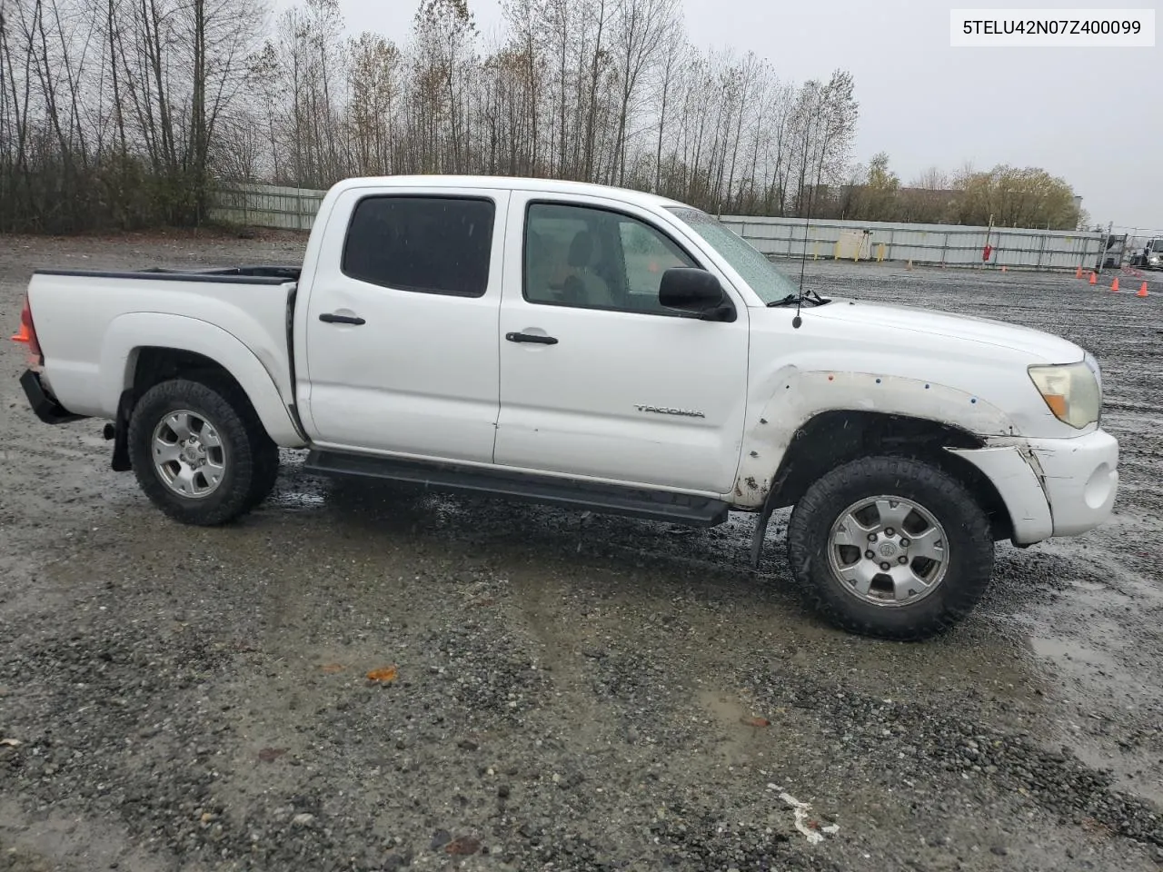 2007 Toyota Tacoma Double Cab VIN: 5TELU42N07Z400099 Lot: 79108144