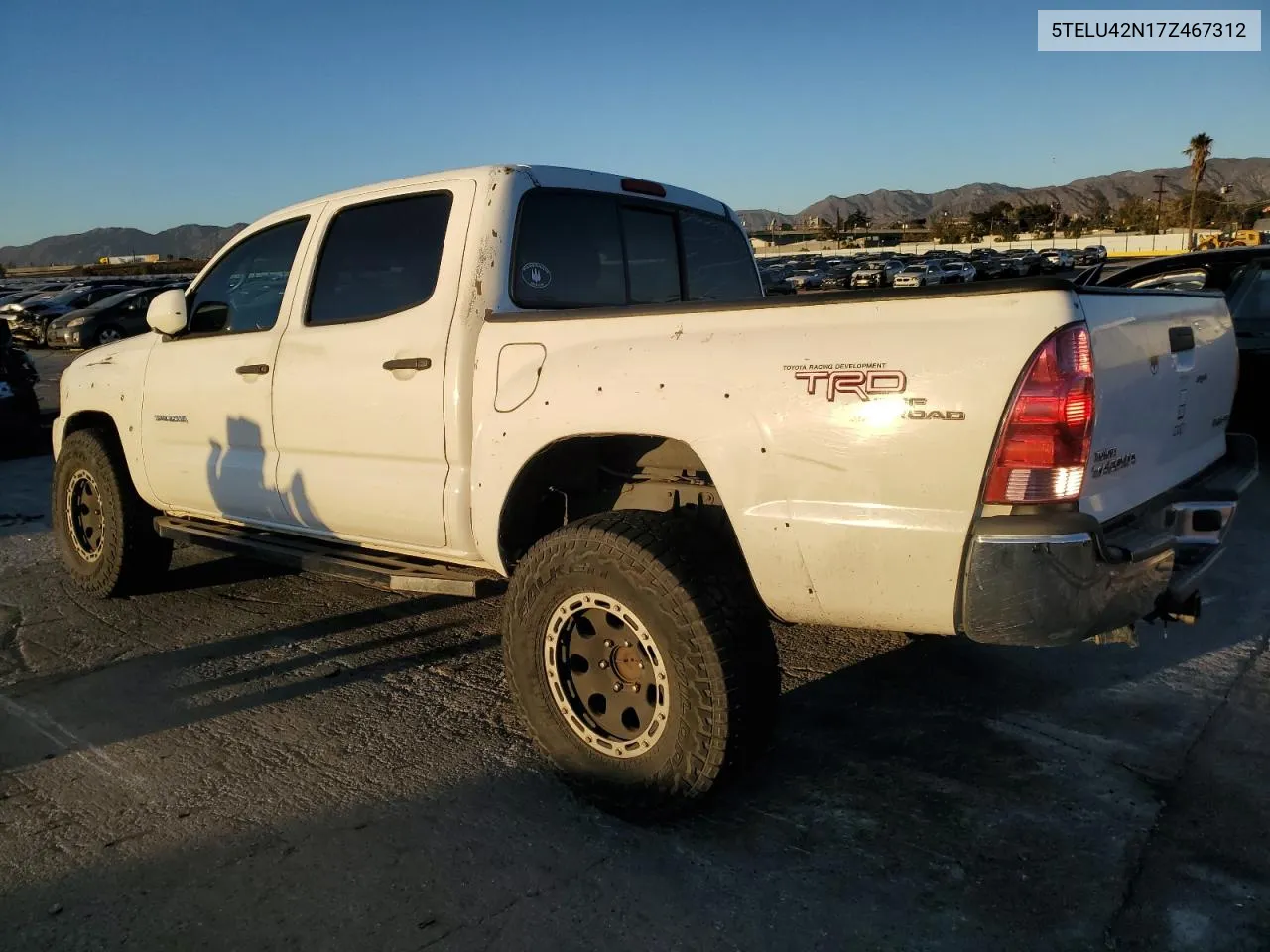 2007 Toyota Tacoma Double Cab VIN: 5TELU42N17Z467312 Lot: 79475844