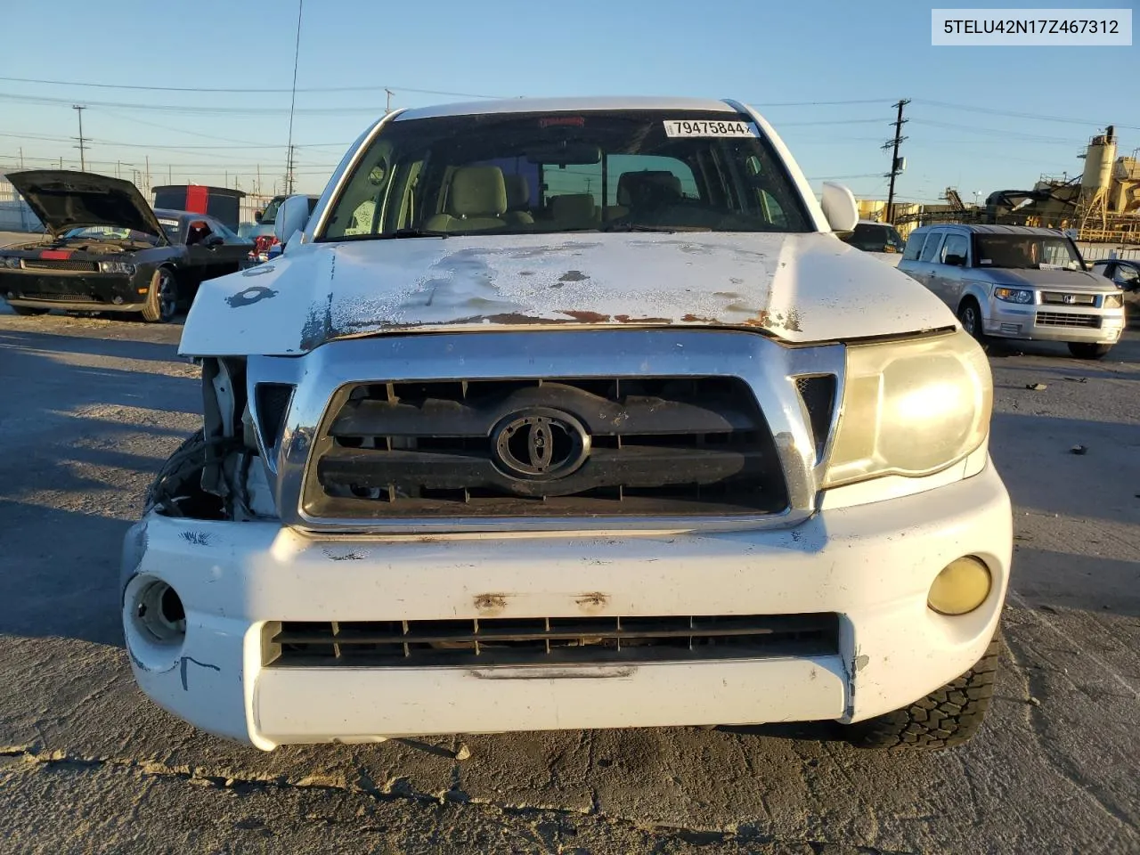 2007 Toyota Tacoma Double Cab VIN: 5TELU42N17Z467312 Lot: 79475844