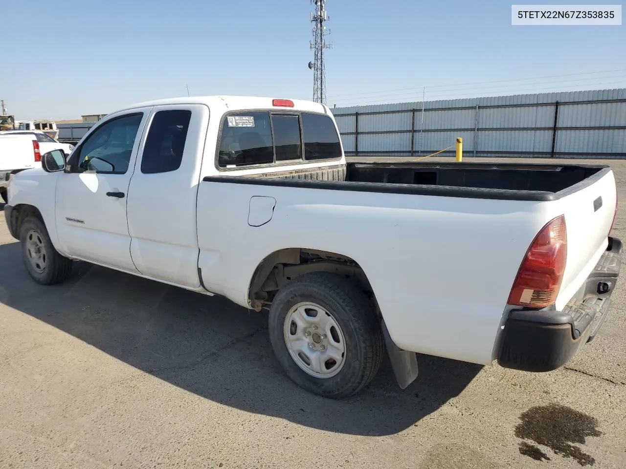 2007 Toyota Tacoma Access Cab VIN: 5TETX22N67Z353835 Lot: 79683444