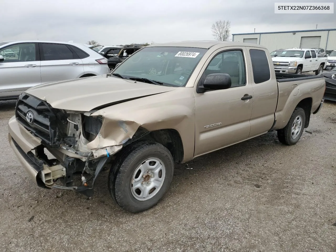 2007 Toyota Tacoma Access Cab VIN: 5TETX22N07Z366368 Lot: 80026974