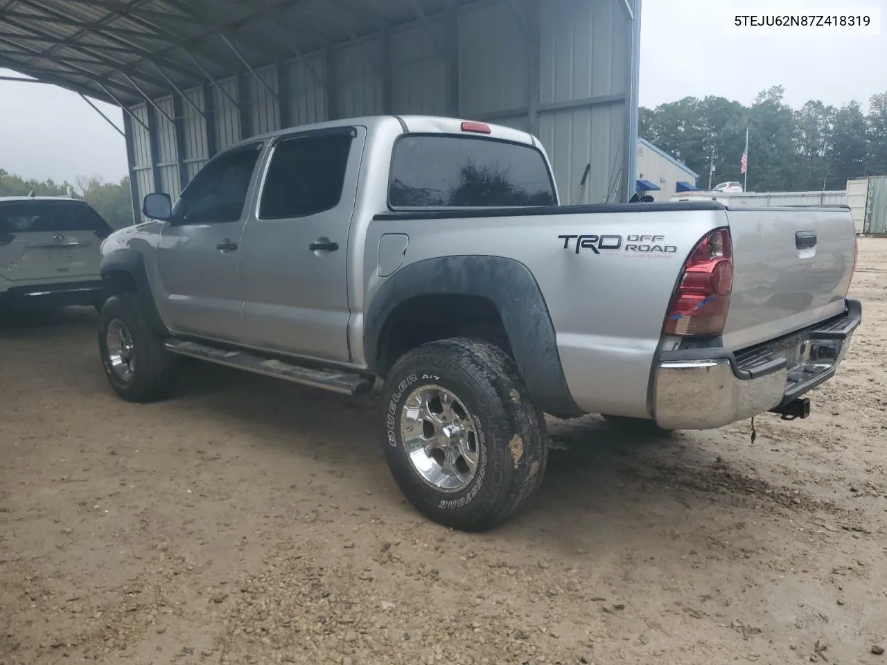 2007 Toyota Tacoma Double Cab Prerunner VIN: 5TEJU62N87Z418319 Lot: 80055094