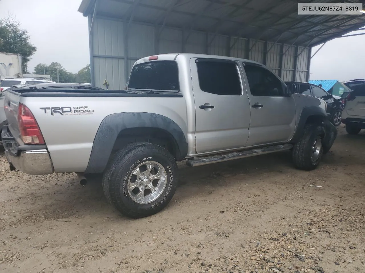 2007 Toyota Tacoma Double Cab Prerunner VIN: 5TEJU62N87Z418319 Lot: 80055094