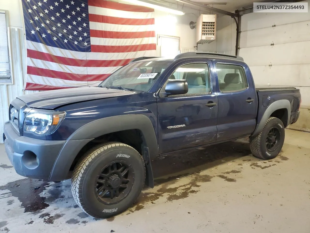 2007 Toyota Tacoma Double Cab VIN: 5TELU42N37Z354493 Lot: 80309014