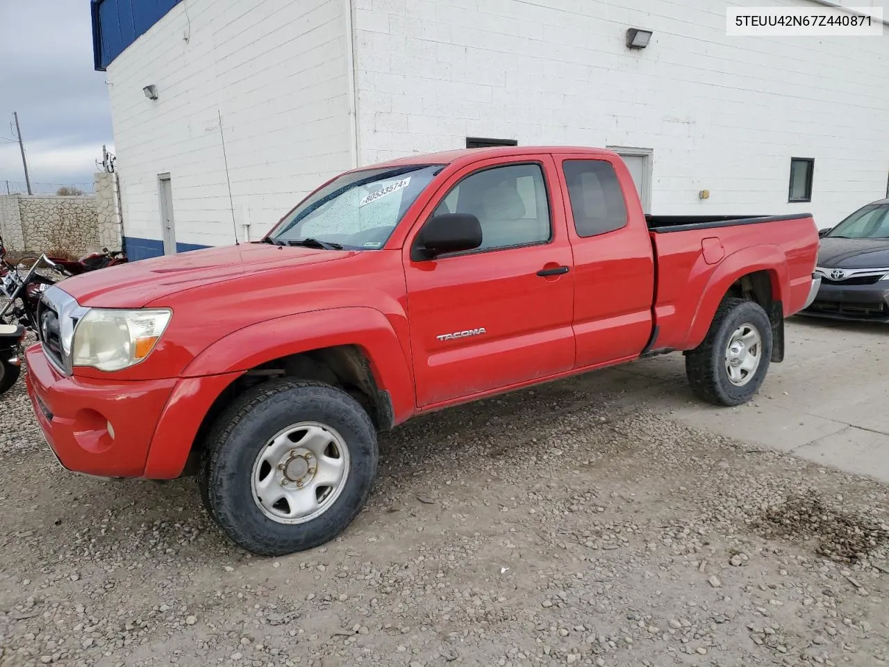 2007 Toyota Tacoma Access Cab VIN: 5TEUU42N67Z440871 Lot: 80533574