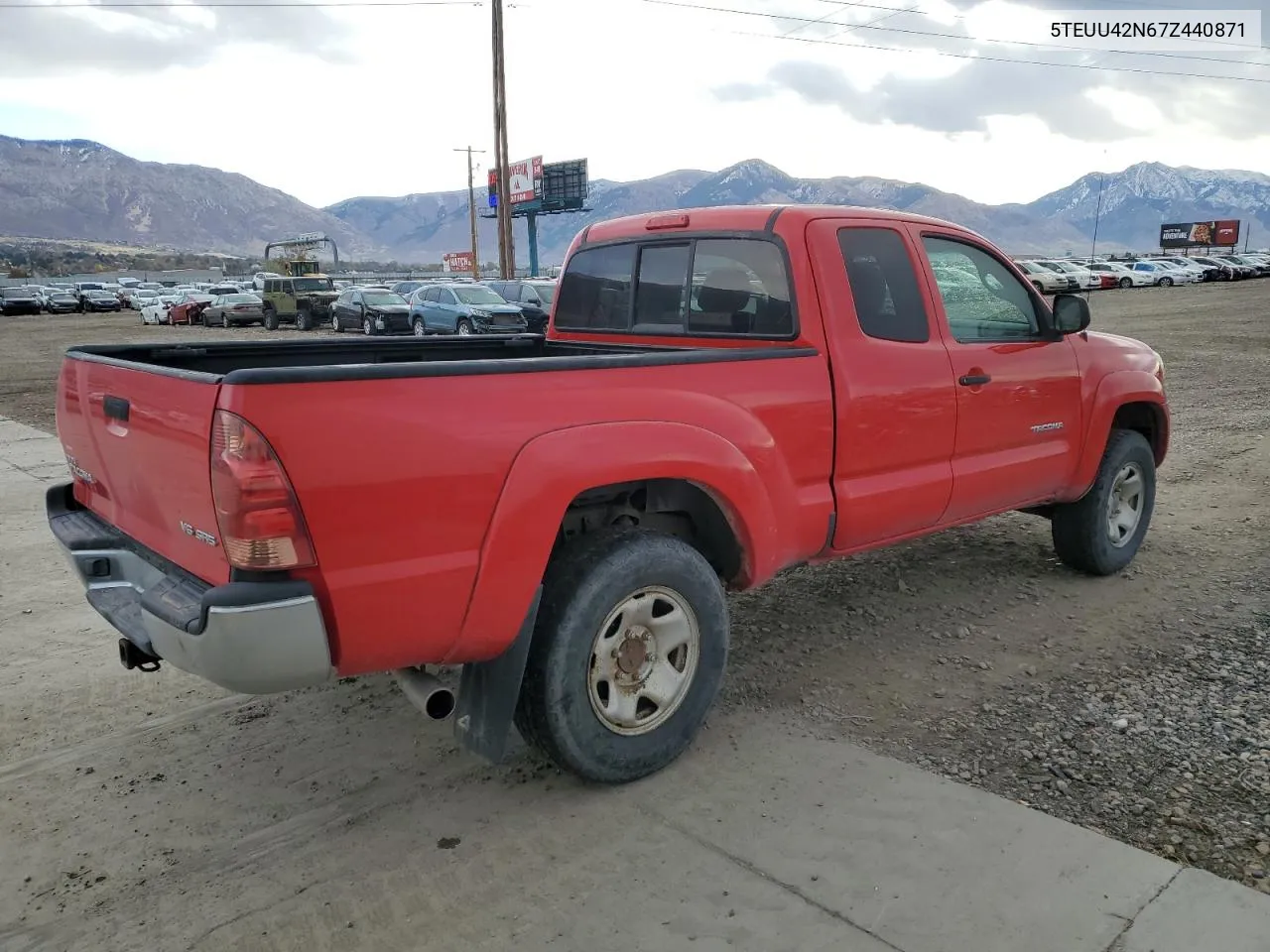 2007 Toyota Tacoma Access Cab VIN: 5TEUU42N67Z440871 Lot: 80533574