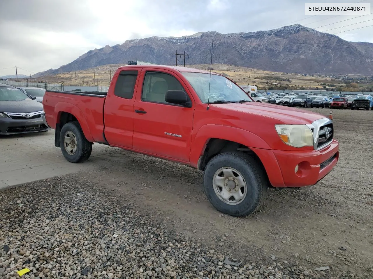 2007 Toyota Tacoma Access Cab VIN: 5TEUU42N67Z440871 Lot: 80533574