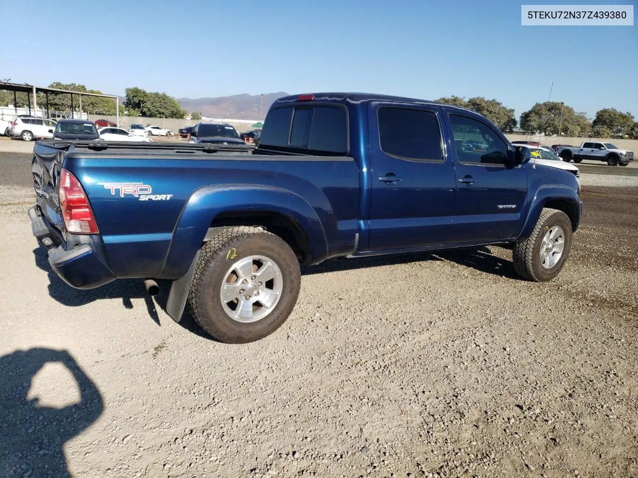 2007 Toyota Tacoma Double Cab Prerunner Long Bed VIN: 5TEKU72N37Z439380 Lot: 80761434