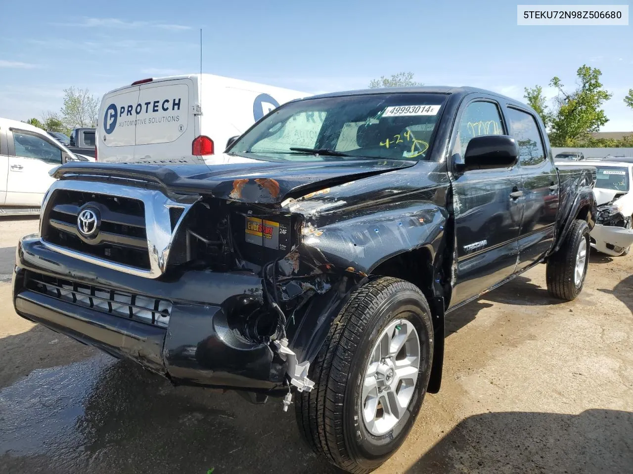 2008 Toyota Tacoma Double Cab Prerunner Long Bed VIN: 5TEKU72N98Z506680 Lot: 49993014