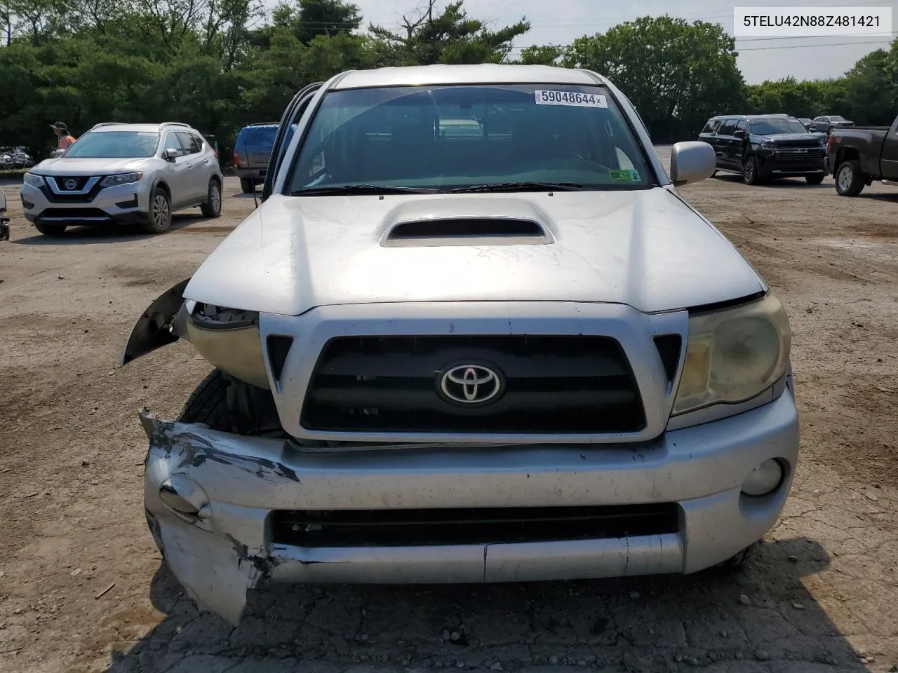 2008 Toyota Tacoma Double Cab VIN: 5TELU42N88Z481421 Lot: 59048644