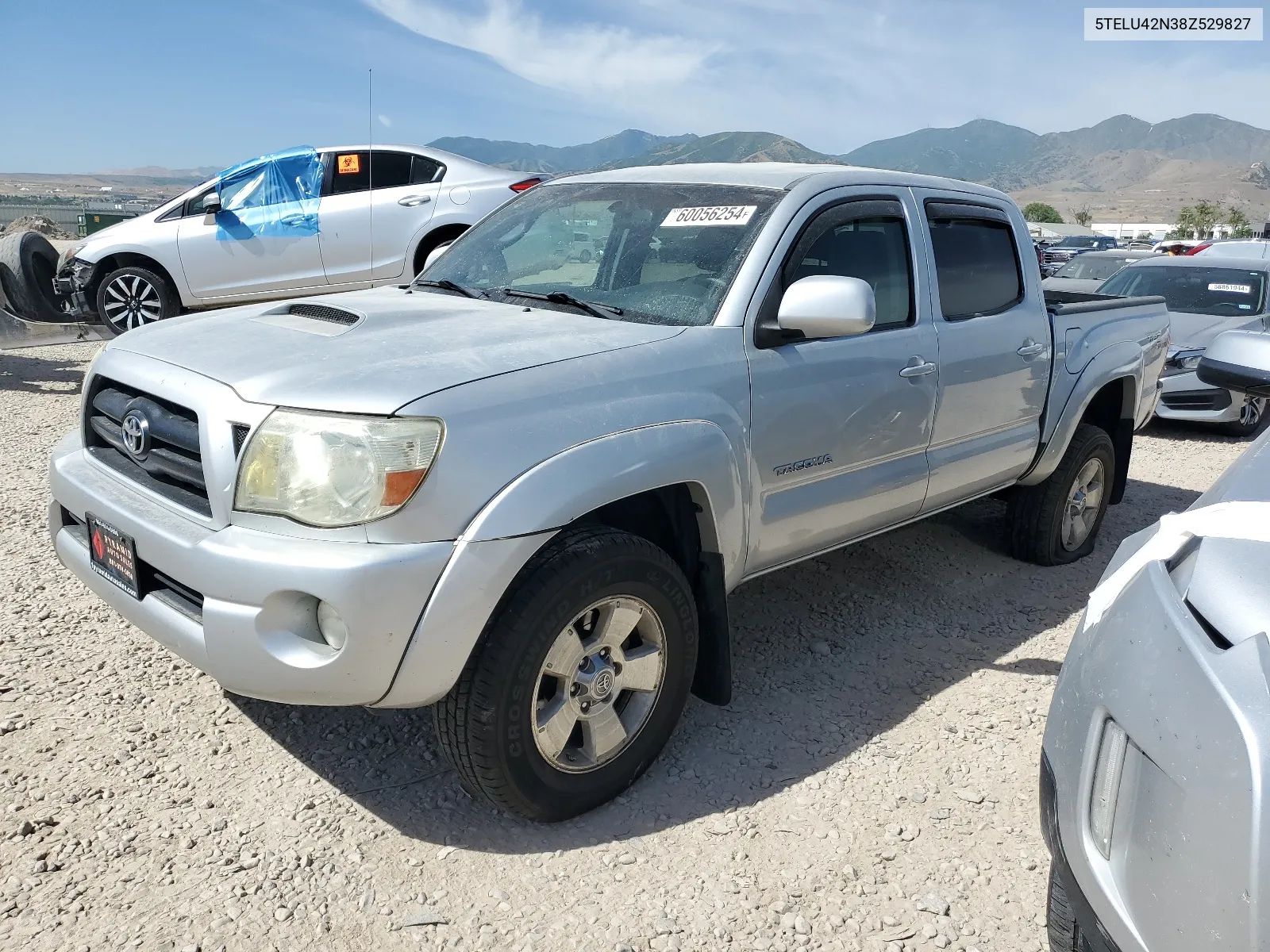 2008 Toyota Tacoma Double Cab VIN: 5TELU42N38Z529827 Lot: 60056254