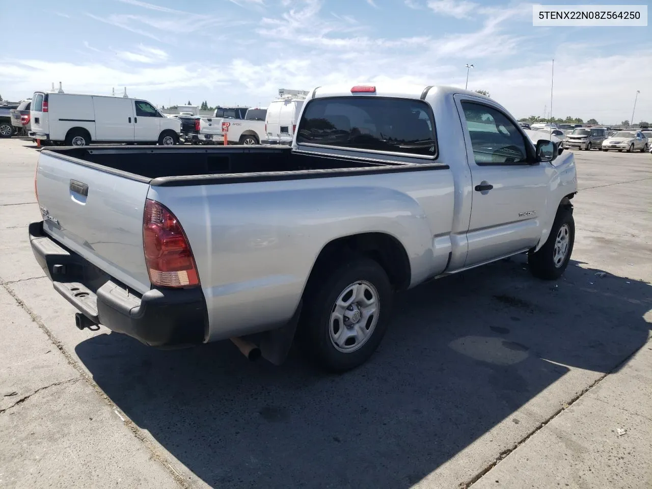 2008 Toyota Tacoma VIN: 5TENX22N08Z564250 Lot: 60850444