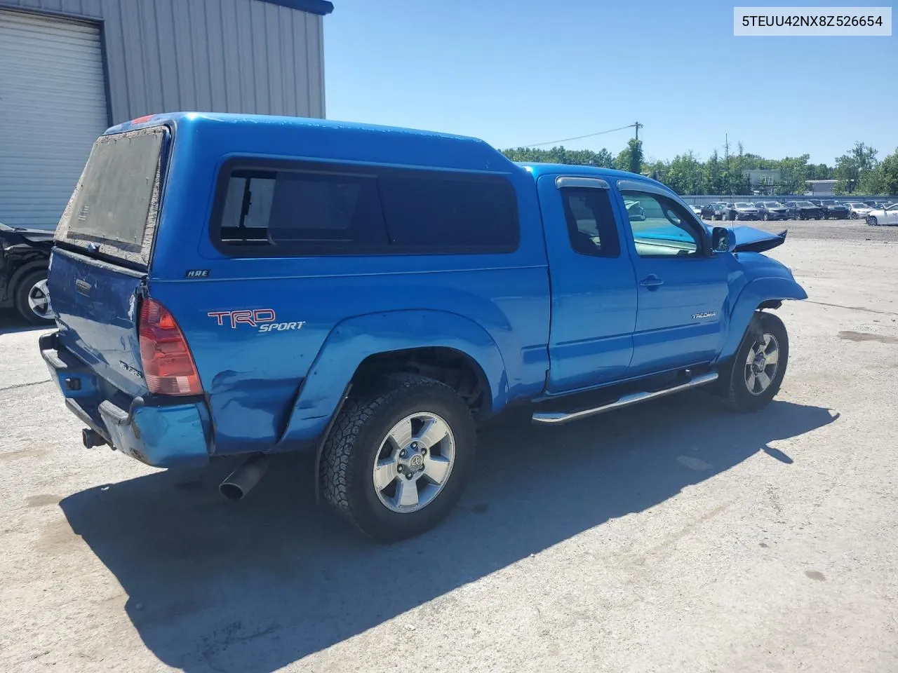 2008 Toyota Tacoma Access Cab VIN: 5TEUU42NX8Z526654 Lot: 61170064