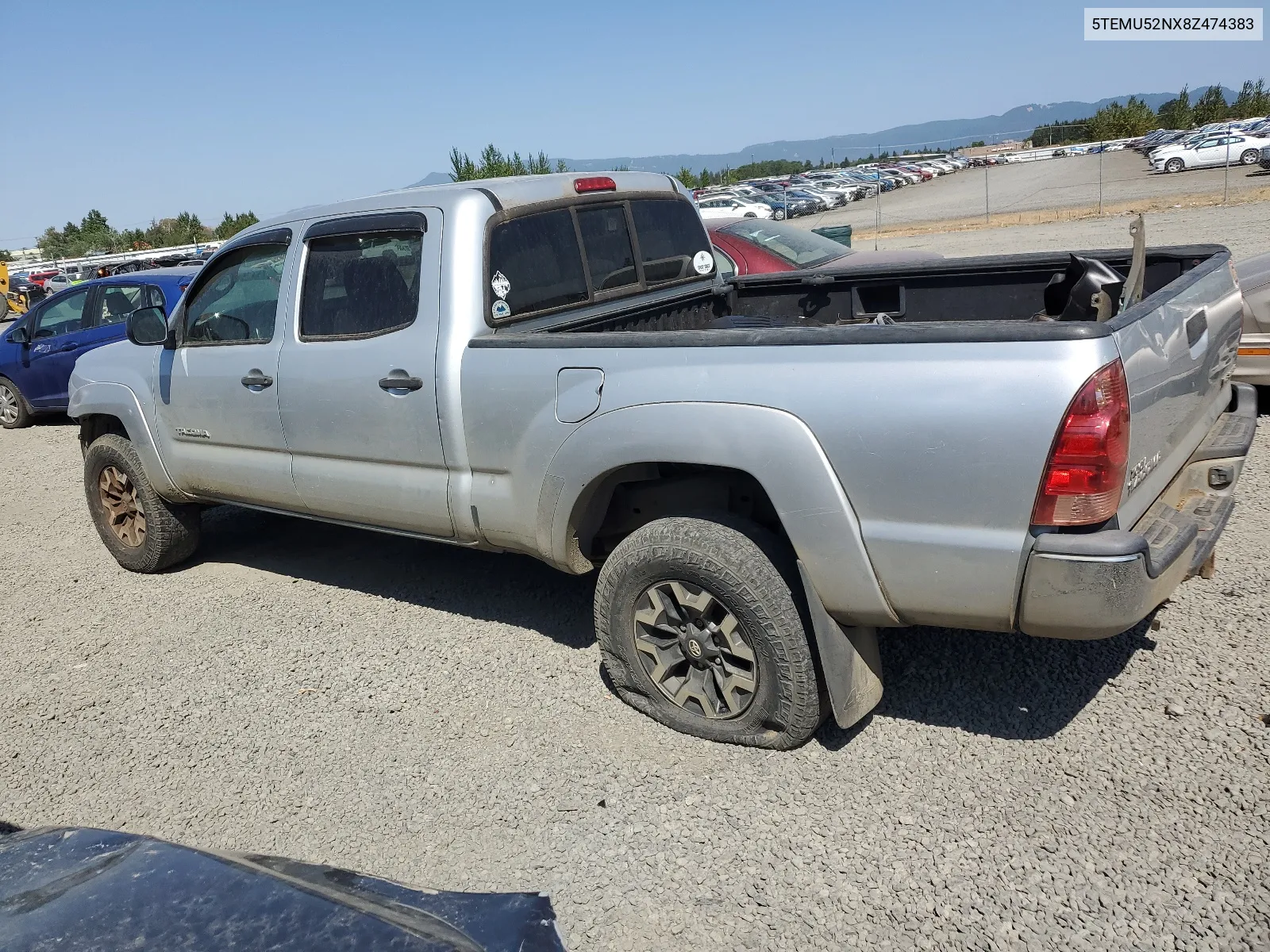 2008 Toyota Tacoma Double Cab Long Bed VIN: 5TEMU52NX8Z474383 Lot: 63021484