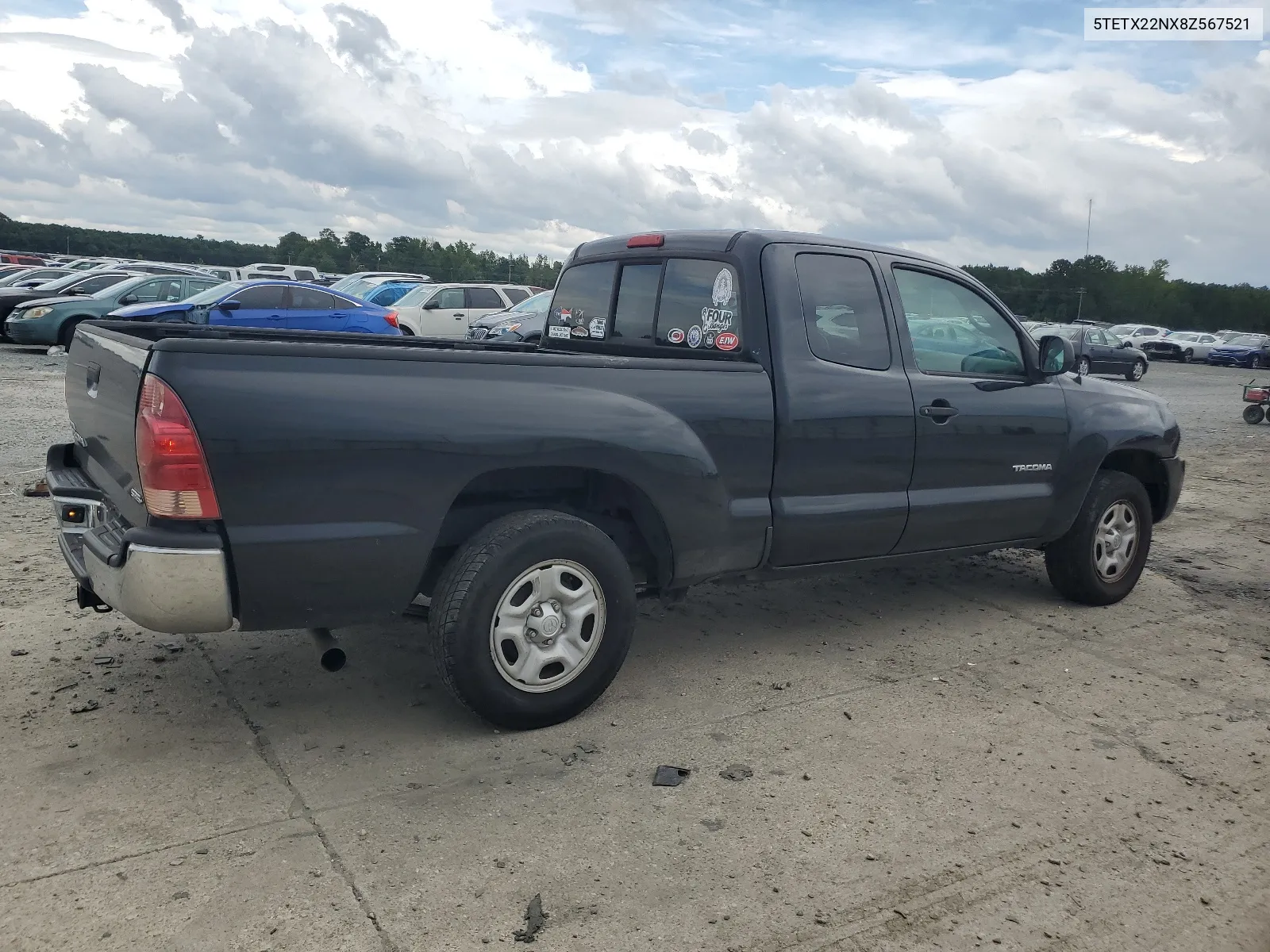 2008 Toyota Tacoma Access Cab VIN: 5TETX22NX8Z567521 Lot: 64618864