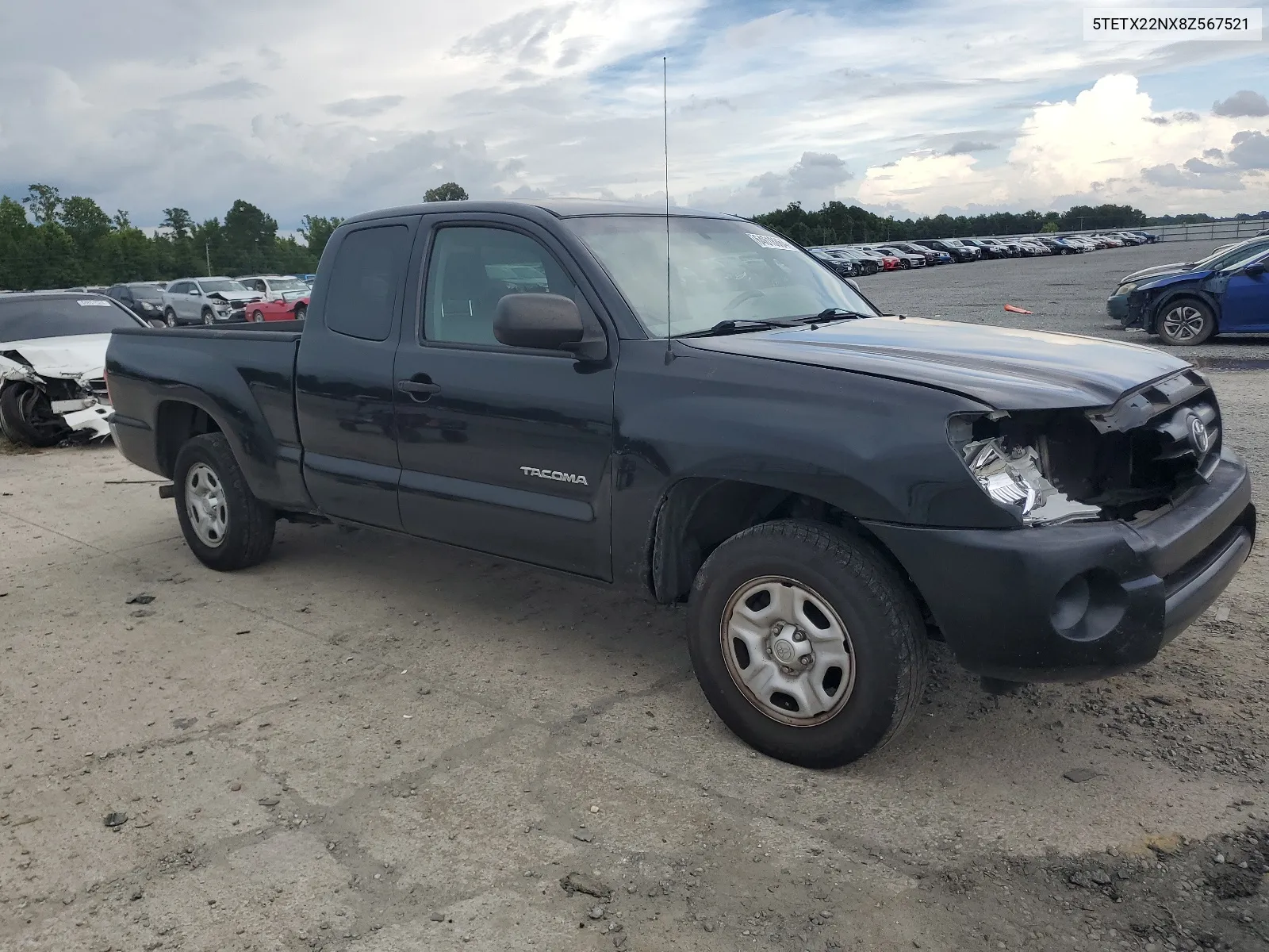 2008 Toyota Tacoma Access Cab VIN: 5TETX22NX8Z567521 Lot: 64618864