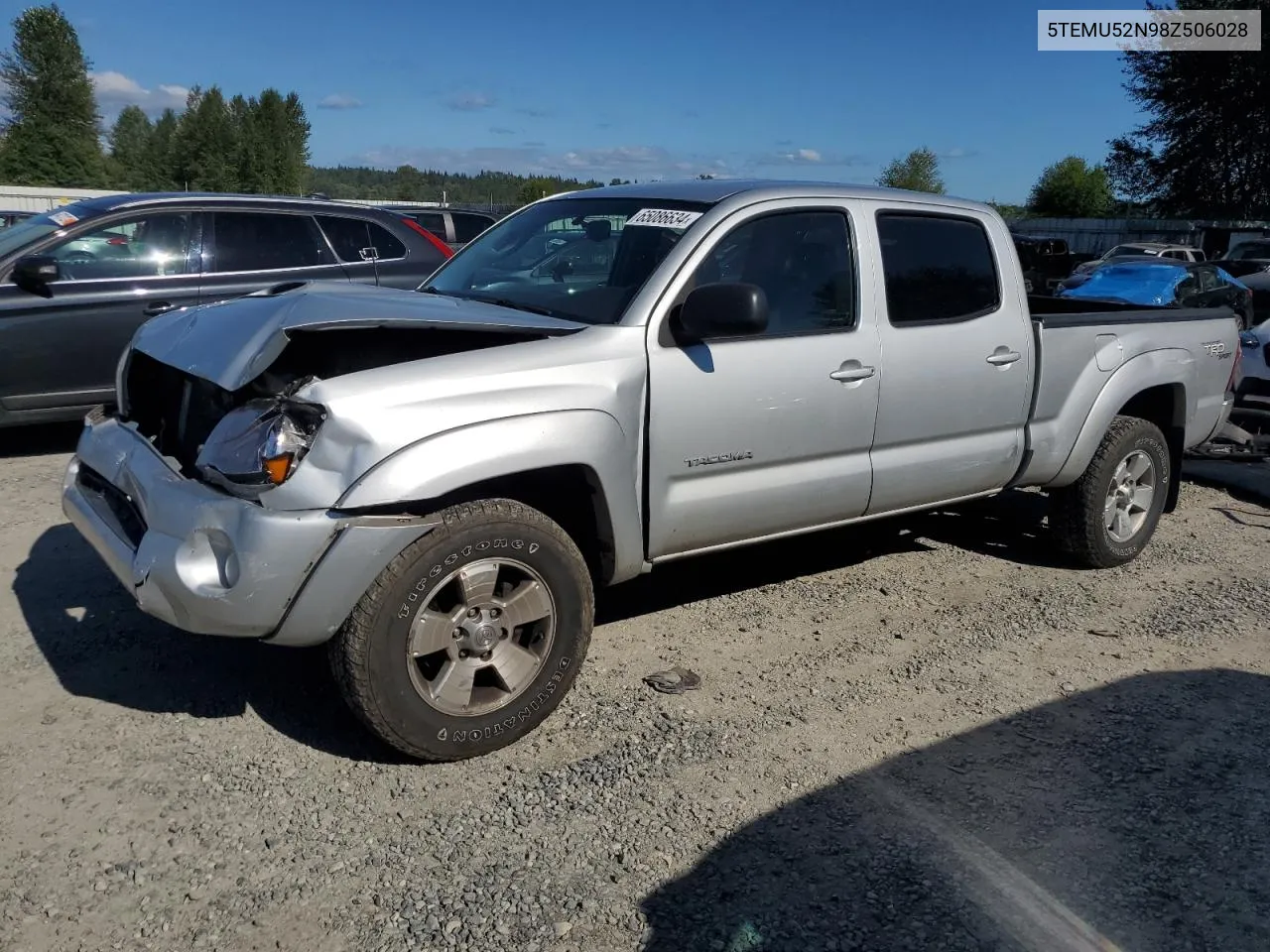 2008 Toyota Tacoma Double Cab Long Bed VIN: 5TEMU52N98Z506028 Lot: 65086634