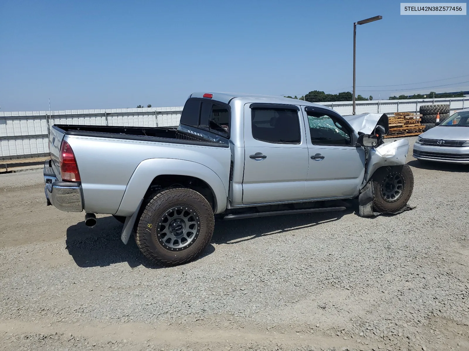 2008 Toyota Tacoma Double Cab VIN: 5TELU42N38Z577456 Lot: 66423834