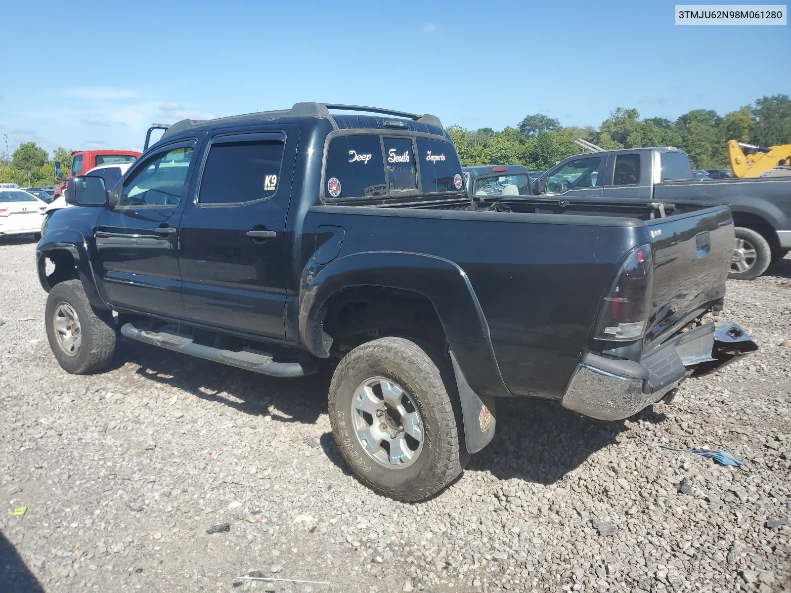 2008 Toyota Tacoma Double Cab Prerunner VIN: 3TMJU62N98M061280 Lot: 66824044