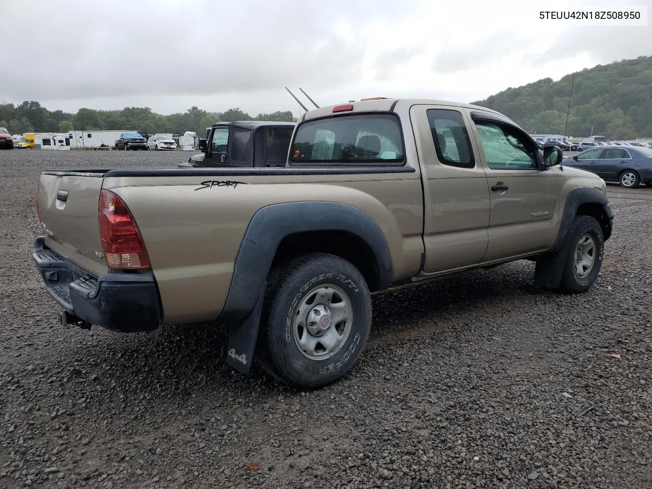 2008 Toyota Tacoma Access Cab VIN: 5TEUU42N18Z508950 Lot: 67475564