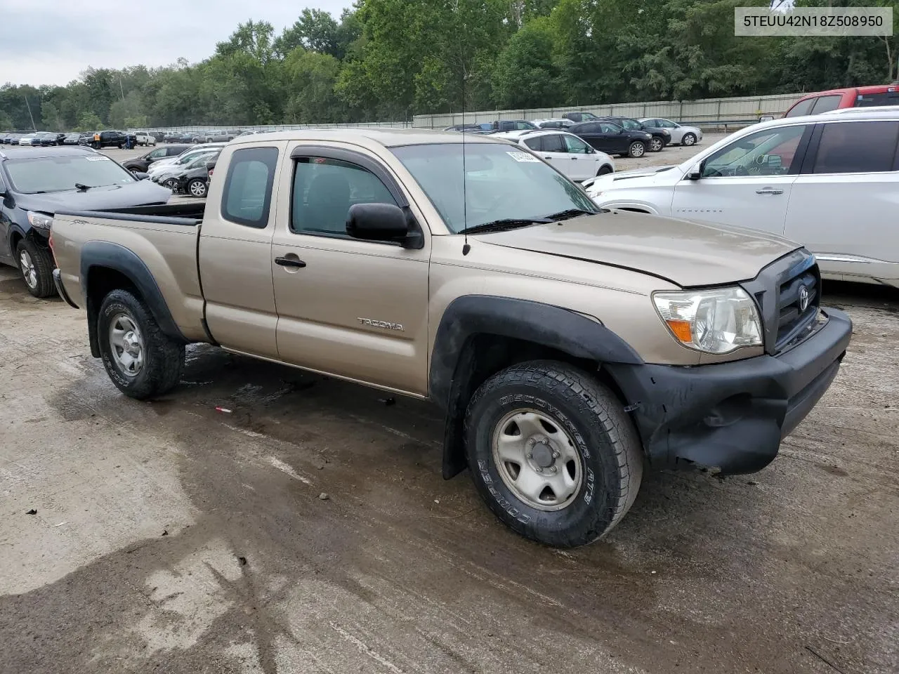 2008 Toyota Tacoma Access Cab VIN: 5TEUU42N18Z508950 Lot: 67475564