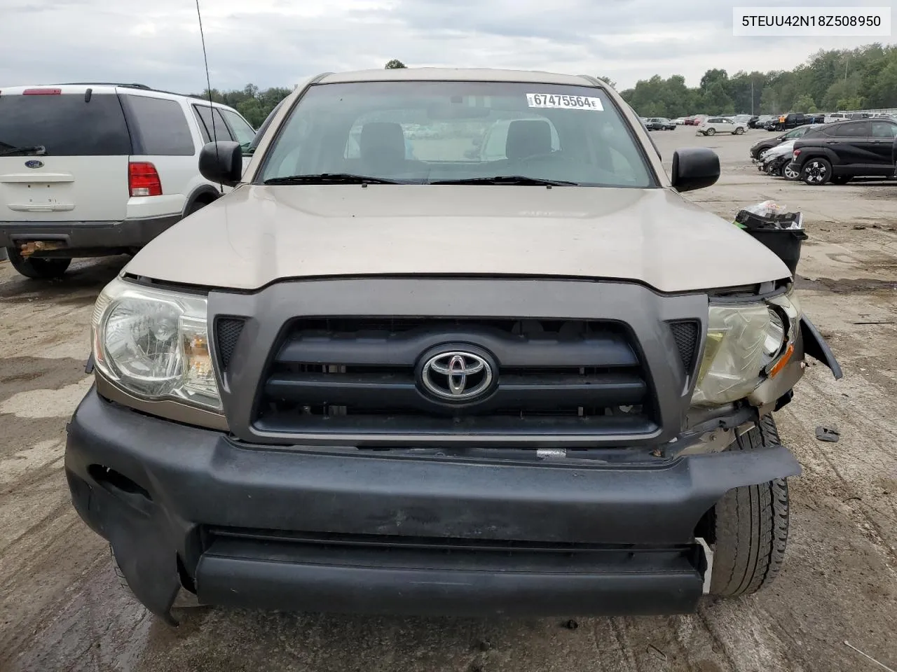 2008 Toyota Tacoma Access Cab VIN: 5TEUU42N18Z508950 Lot: 67475564