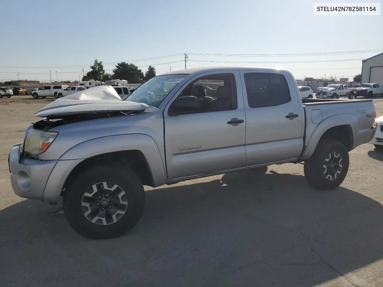 2008 Toyota Tacoma Double Cab VIN: 5TELU42N78Z581154 Lot: 68556234