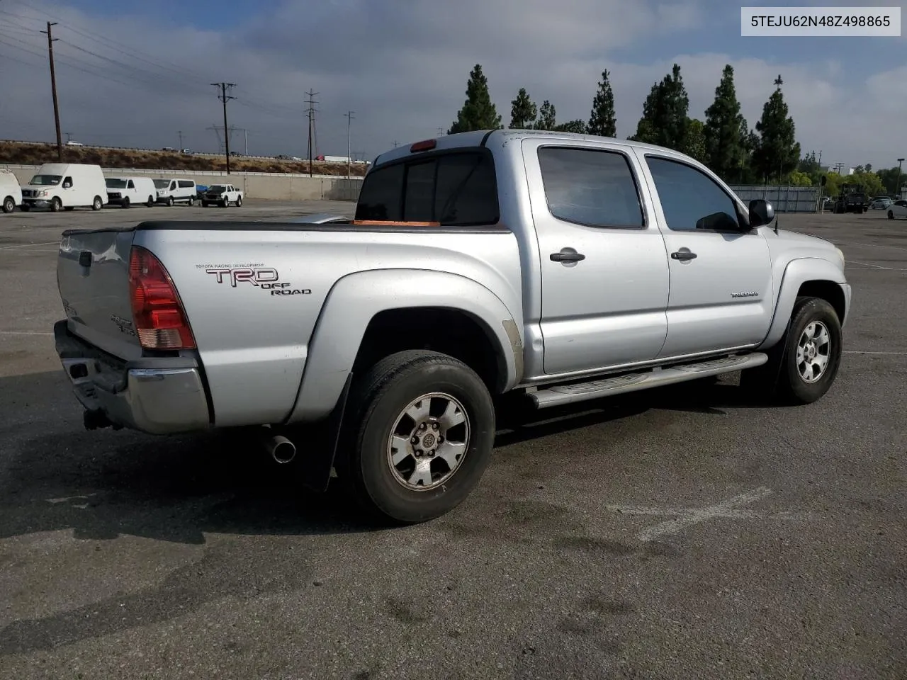 2008 Toyota Tacoma Double Cab Prerunner VIN: 5TEJU62N48Z498865 Lot: 68841524