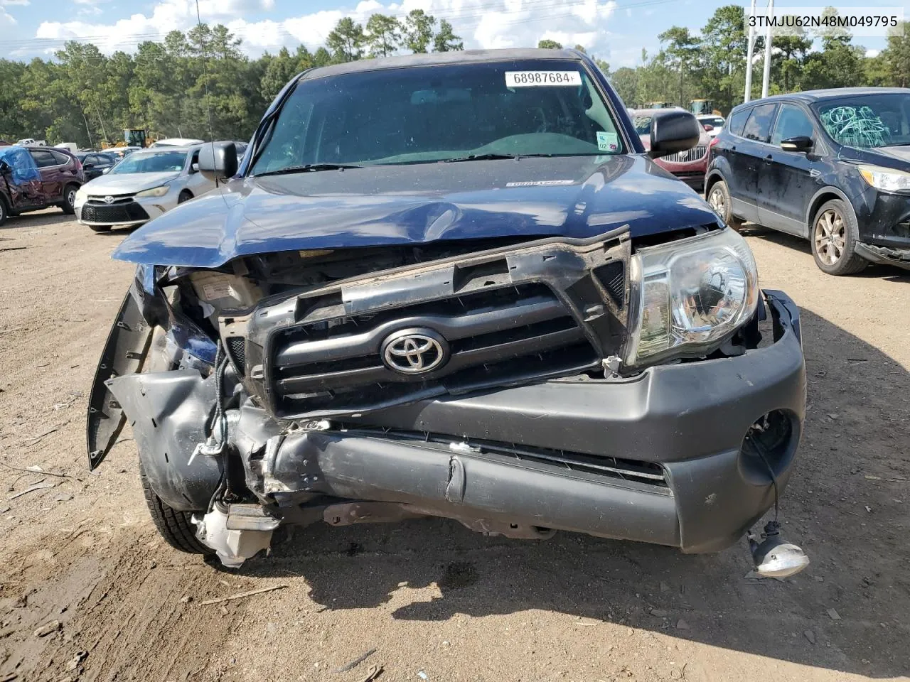 2008 Toyota Tacoma Double Cab Prerunner VIN: 3TMJU62N48M049795 Lot: 68987684