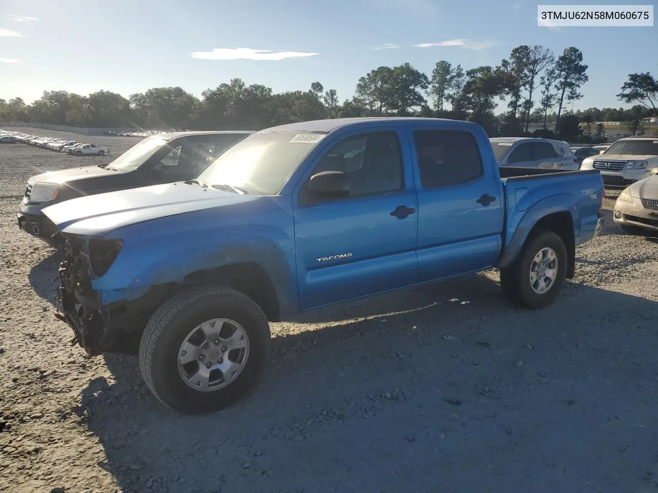 2008 Toyota Tacoma Double Cab Prerunner VIN: 3TMJU62N58M060675 Lot: 69560504