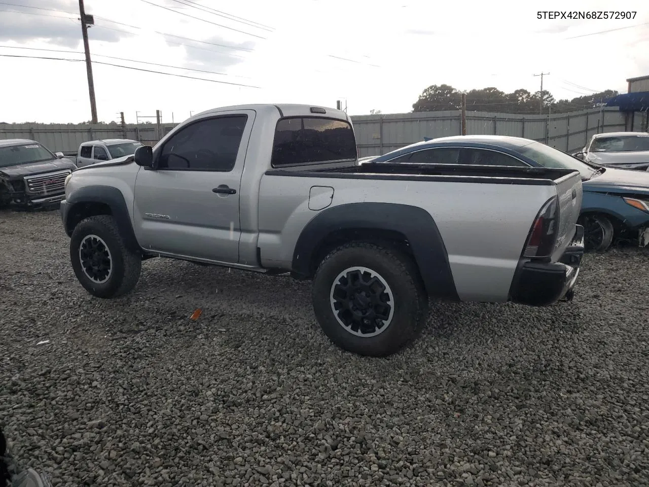 2008 Toyota Tacoma VIN: 5TEPX42N68Z572907 Lot: 70515484