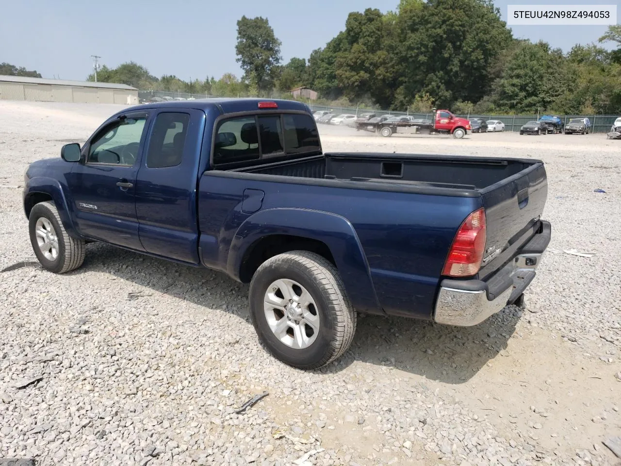 2008 Toyota Tacoma Access Cab VIN: 5TEUU42N98Z494053 Lot: 71065294