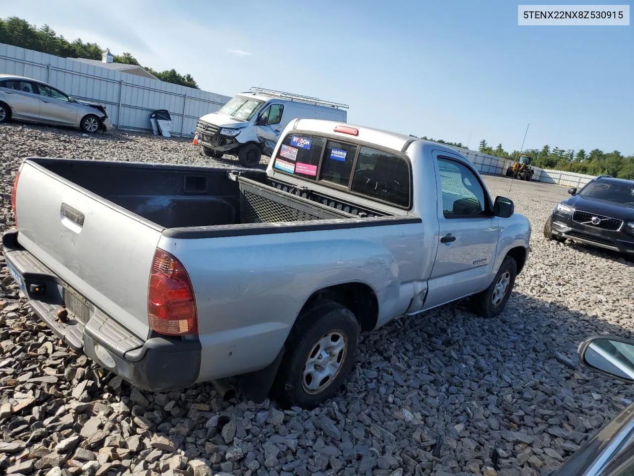 2008 Toyota Tacoma VIN: 5TENX22NX8Z530915 Lot: 71182184