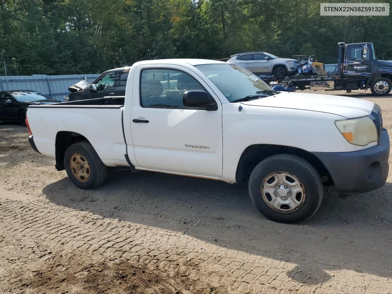 2008 Toyota Tacoma VIN: 5TENX22N38Z591328 Lot: 71215124